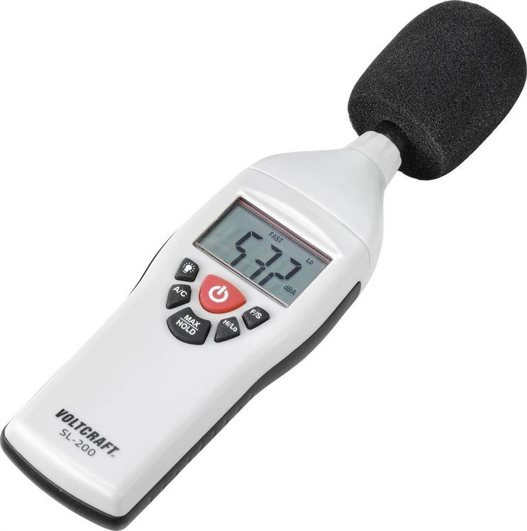 Produktbild: VOLTCRAFT Schallpegel-Messger&auml;t SL-200 30 - 130 dB 31.5Hz - 8kHz