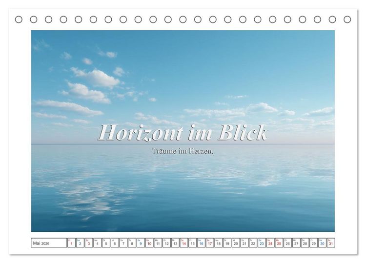Produktbild: Frei wie das Meer (Tischkalender 2026 DIN A5 quer), CALVENDO Monatskalender