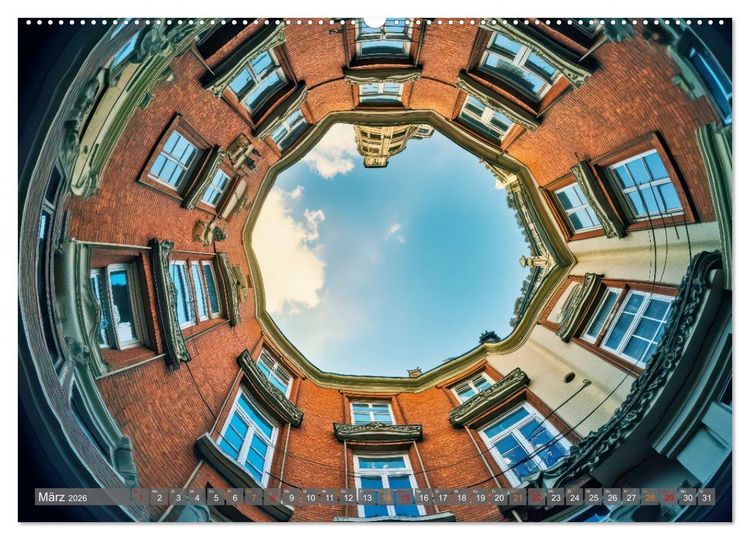 Produktbild: Fisheye Fotografie (Wandkalender 2026 DIN A2 quer), CALVENDO Monatskalender