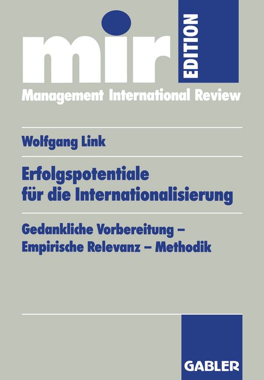 Produktbild: Erfolgspotentiale f&uuml;r die Internationalisierung