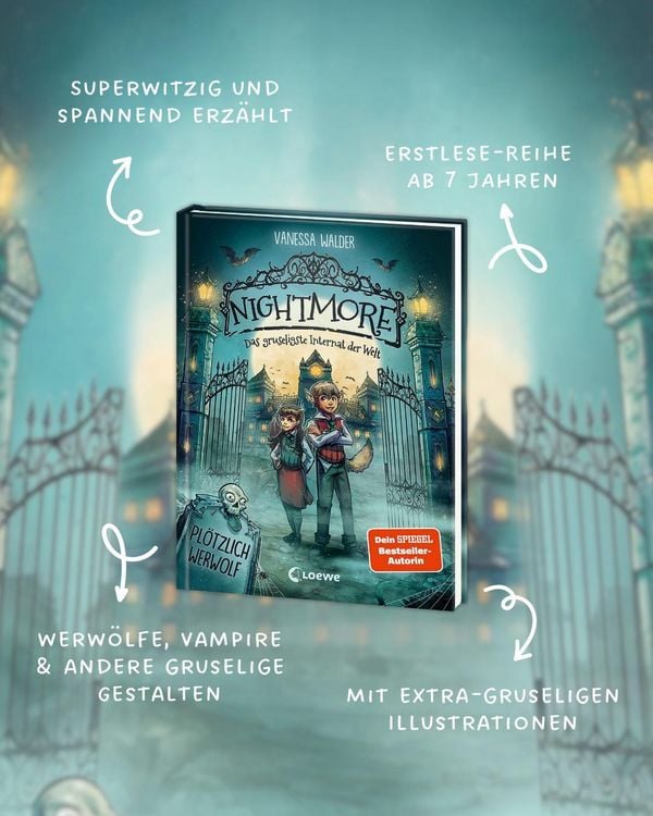 Produktbild: Nightmore - Das gruseligste Internat der Welt (Band 1) - Pl&ouml;tzlich Werwolf