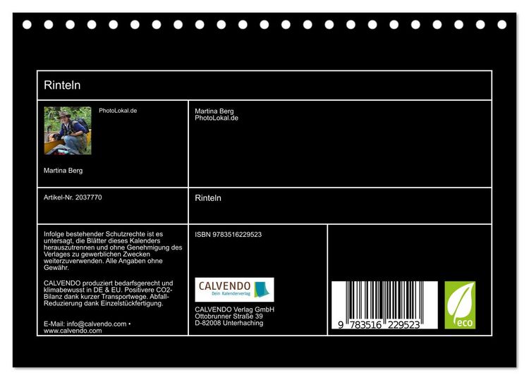 Produktbild: Rinteln (Tischkalender 2026 DIN A5 quer), CALVENDO Monatskalender