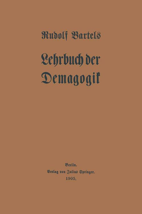 Produktbild: Lehrbuch der Demagogik