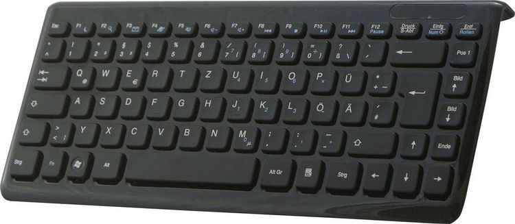 Produktbild: Perixx Periboard-407 USB Tastatur Deutsch, QWERTZ Schwarz
