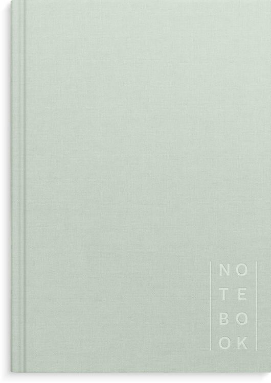Produktbild: Burde Notizbuch Textil gr&uuml;n liniert A5