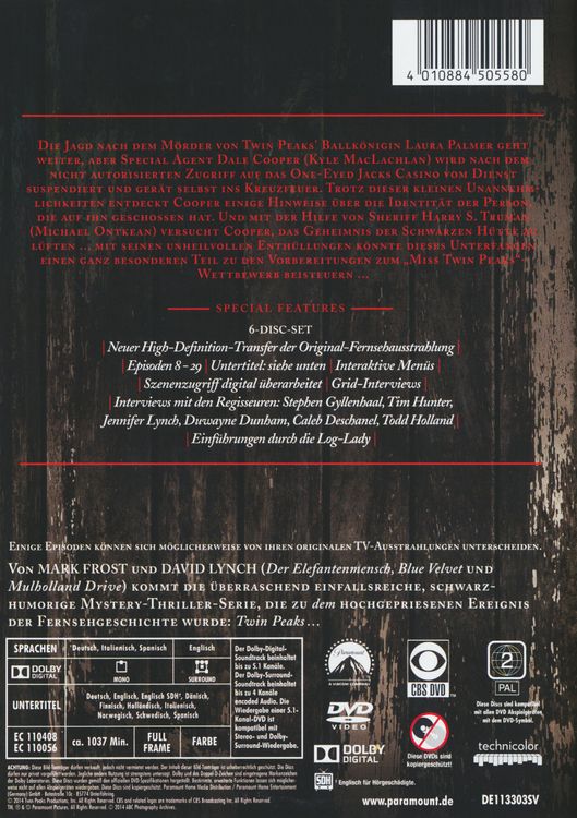 Produktbild: Twin Peaks - Season 2 [6 DVDs]