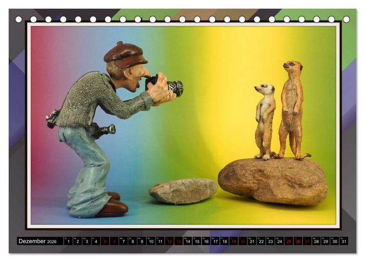 Produktbild: Fotograf auf Pirsch - ein Kinderkalender (Tischkalender 2026 DIN A5 quer), CALVENDO Monatskalender