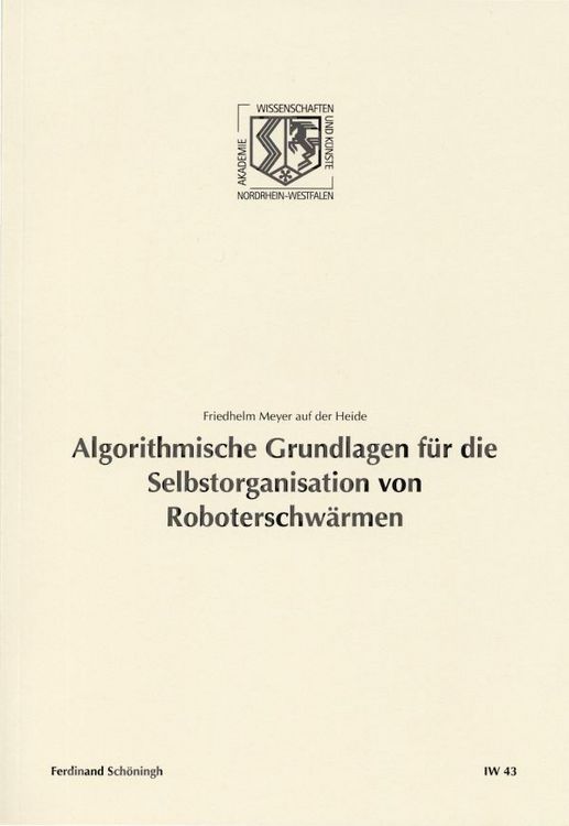 Produktbild: Algorithmische Grundlagen f&uuml;r die Selbstorganisation von Roboterschw&auml;rmen