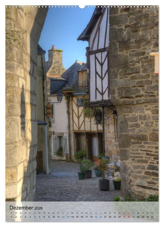 Produktbild: Bretagne. Traumhafte Gesichter einer Region (Wandkalender 2026 DIN A2 hoch), CALVENDO Monatskalender