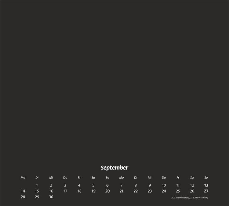 Produktbild: Times&more Bastelkalender schwarz 2026