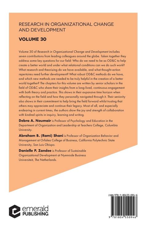 Produktbild: Research in Organizational Change and Development