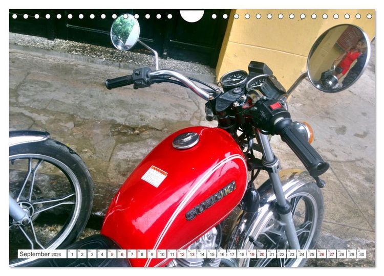 Produktbild: Made in Japan - Motorrad-Legende Suzuki in Kuba (Wandkalender 2026 DIN A4 quer), CALVENDO Monatskalender