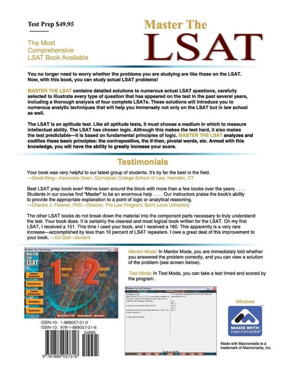 Produktbild: Master The LSAT