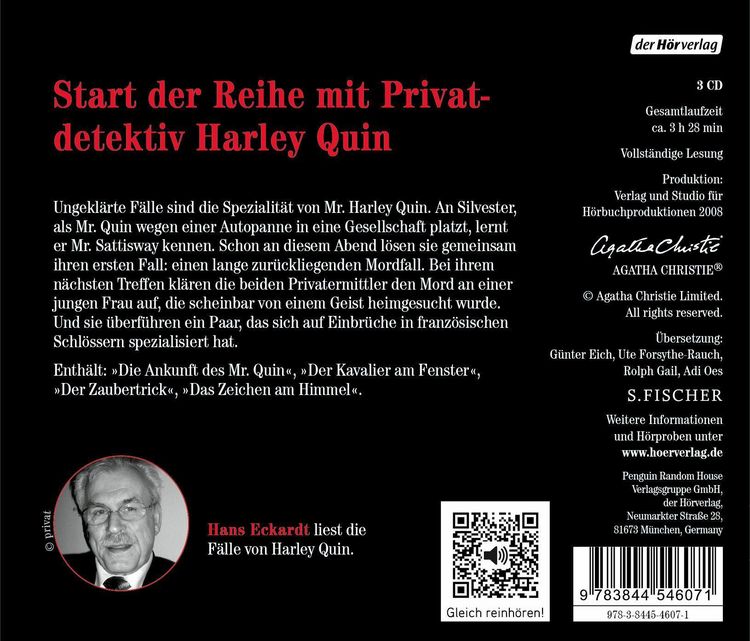Produktbild: Der seltsame Mister Quin 1