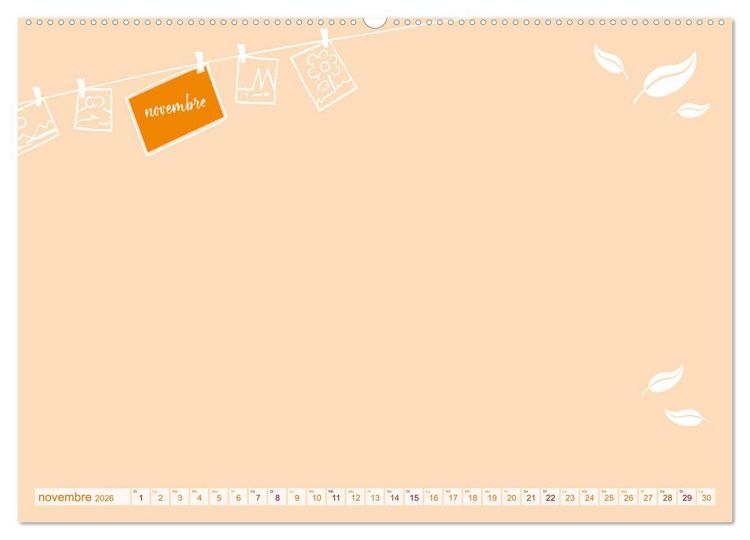 Produktbild: 12 x collage de photos - calendrier de bricolage (Calendrier mural 2026 DIN A2 vertical) calendrier de bureau