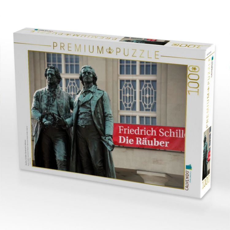 Produktbild: CALVENDO Puzzle Goethe-Schiller-Denkmal in Weimar | 1000 Teile Lege-Gr&ouml;&szlig;e 64x48cm Foto-Puzzle f&uuml;r gl&uuml;ckliche Stunden