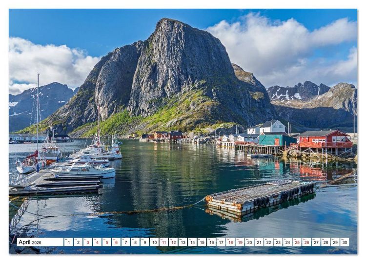 Produktbild: Lofoten - Norwegische Trauminseln (Wandkalender 2026 DIN A2 quer), CALVENDO Monatskalender