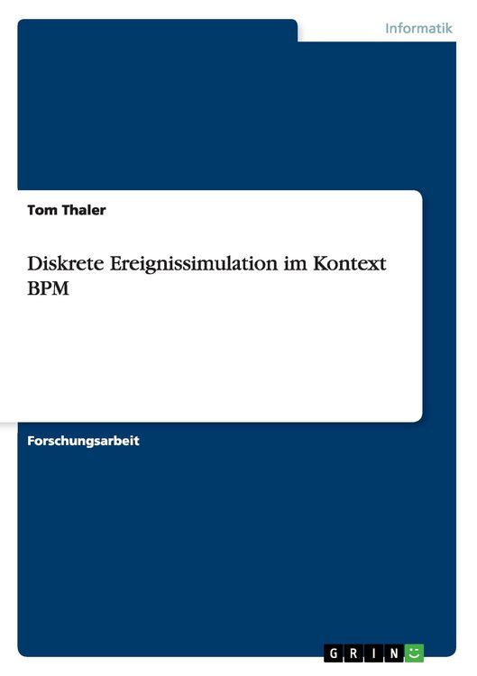 Produktbild: Diskrete Ereignissimulation im Kontext BPM