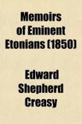 Produktbild: Memoirs of Eminent Etonians; With Notices of the Early History of Eton College