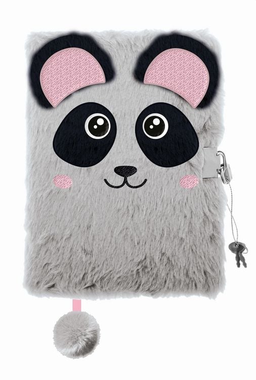 Produktbild: Tagebuch Pl&uuml;sch Premium PANDA, DIN A 5