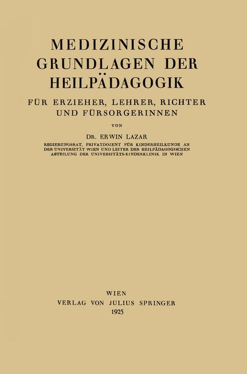 Produktbild: Medizinische Grundlagen der Heilp&auml;dagogik
