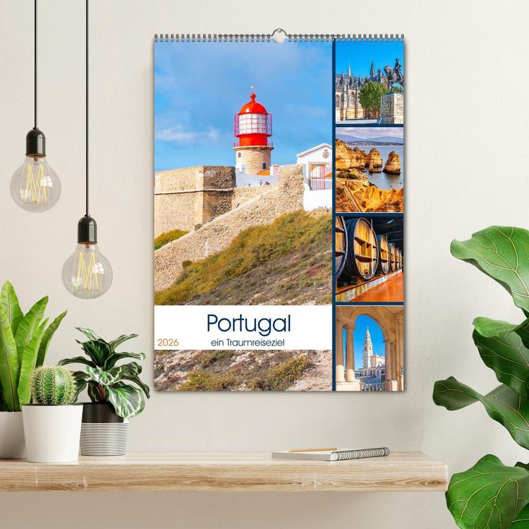 Produktbild: Portugal - ein Traumreiseziel (Wandkalender 2026 DIN A2 hoch), CALVENDO Monatskalender