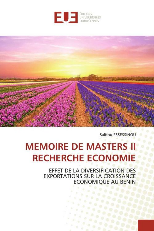 Produktbild: Memoire De Masters Ii Recherche Economie