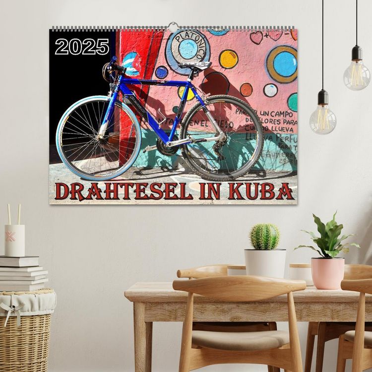 Produktbild: Drahtesel in Kuba (Wandkalender 2026 DIN A2 quer), CALVENDO Monatskalender