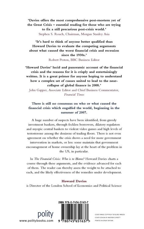 Produktbild: The Financial Crisis