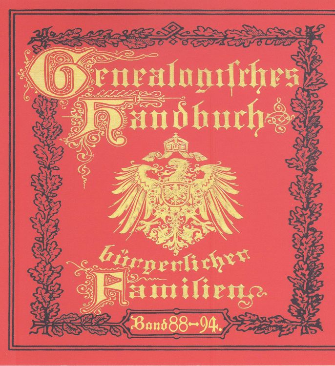 Produktbild: Deutsches Geschlechterbuch - CD-ROM. Genealogisches Handbuch b&uuml;rgerlicher Familien / Genealogisches Handbuch b&uuml;rgerlicher Familien B&auml;nde 88-94