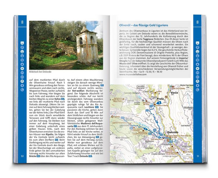 Produktbild: KOMPASS Wanderf&uuml;hrer Ligurien mit Cinque Terre, 50 Touren