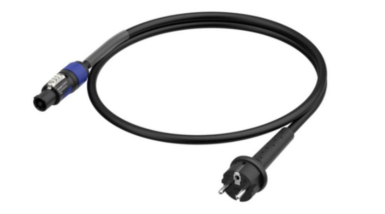 Produktbild: Neutrik 1036420 Strom Anschlusskabel Schwarz 1.5m