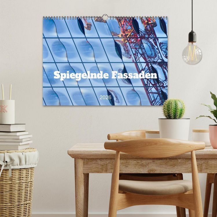 Produktbild: Spiegelnde Fassaden (Wandkalender 2026 DIN A3 quer), CALVENDO Monatskalender