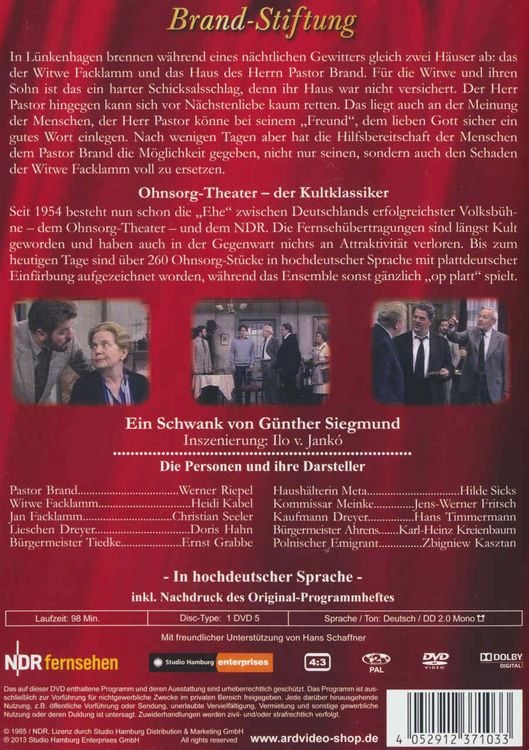 Produktbild: Ohnsorg Theater - Brand-Stiftung