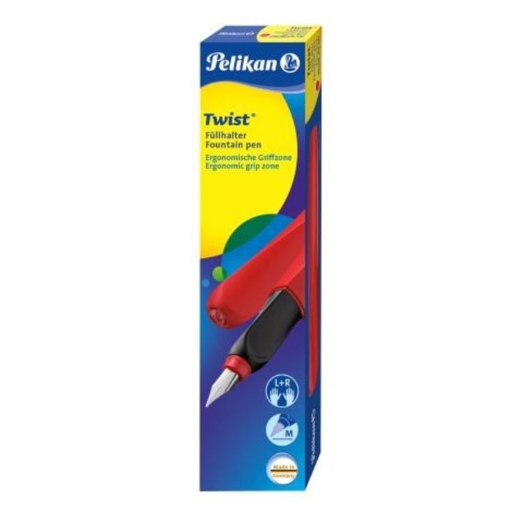 Produktbild: Pelikan Füller Twist Fiery Red Feder M, Rechts- und Linkshänder