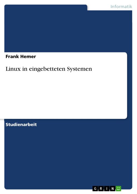 Produktbild: Linux in eingebetteten Systemen
