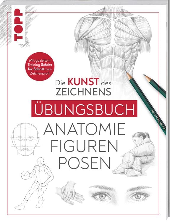 Produktbild: Die Kunst des Zeichnens - Anatomie Figuren Posen Übungsbuch