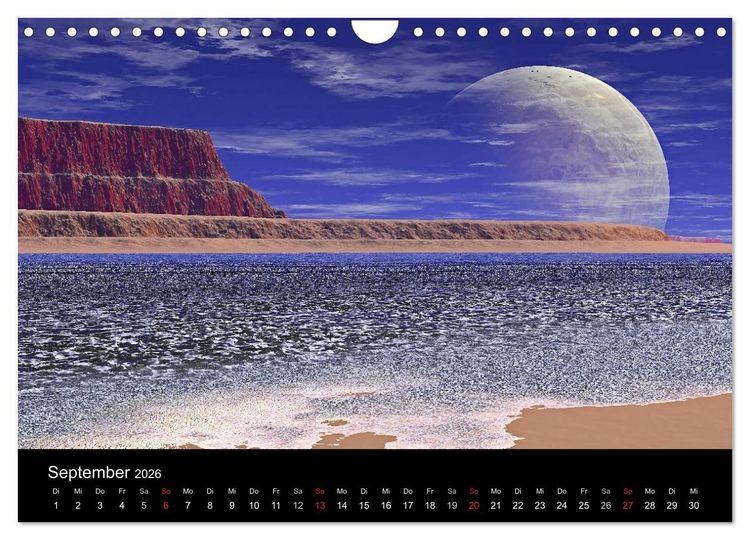 Produktbild: Fantasie-Planeten (Wandkalender 2026 DIN A4 quer), CALVENDO Monatskalender