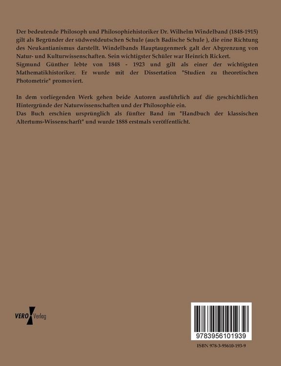Produktbild: Geschichte der antiken Naturwissenschaft und Philosophie