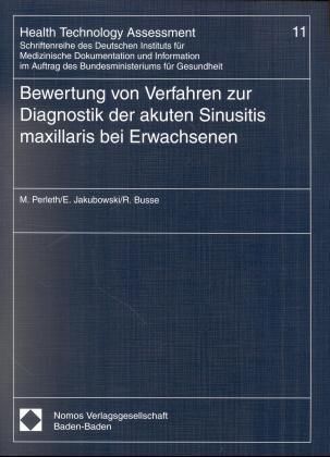 Produktbild: Bewertung von Verfahren zur Diagnostik der akuten Sinusitis maxillaris bei Erwachsenen