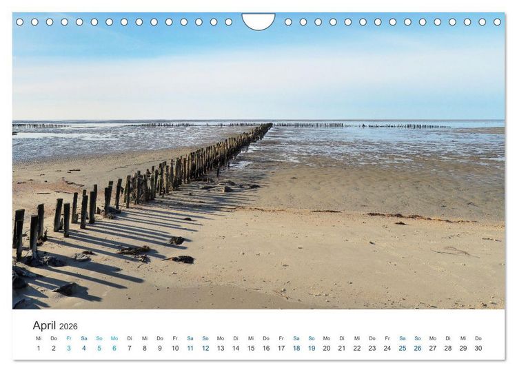 Produktbild: Deutsche K&uuml;ste - Nordsee und Ostsee (Wandkalender 2026 DIN A4 quer), CALVENDO Monatskalender