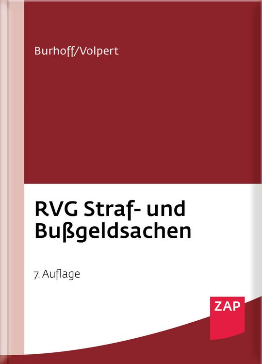 Produktbild: RVG Straf- und Bu&szlig;geldsachen