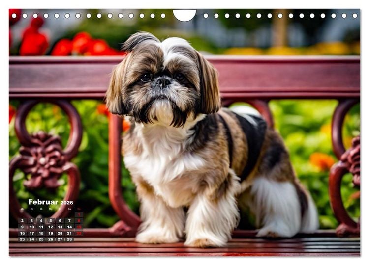 Produktbild: Shih Tzu - der wuschelige Hund aus Tibet (Wandkalender 2026 DIN A4 quer), CALVENDO Monatskalender