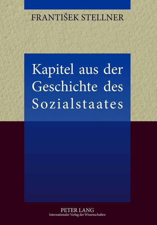 Produktbild: Kapitel aus der Geschichte des Sozialstaates