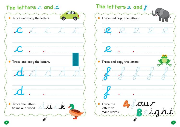Produktbild: Cursive Letters Age 3-5 Wipe Clean Activity Book