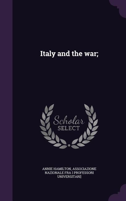 Produktbild: Italy and the war;