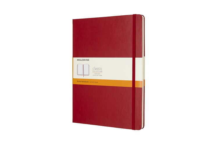 Produktbild: Moleskine Notizbuch, Xlarge, Liniert, Fester Einband, Scharlachrot
