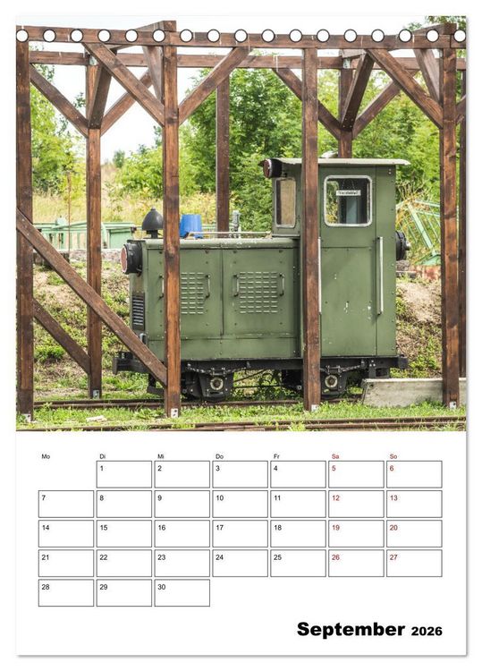 Produktbild: Klein- und Privatbahn Museum Gramzow (Tischkalender 2026 DIN A5 hoch), CALVENDO Monatskalender