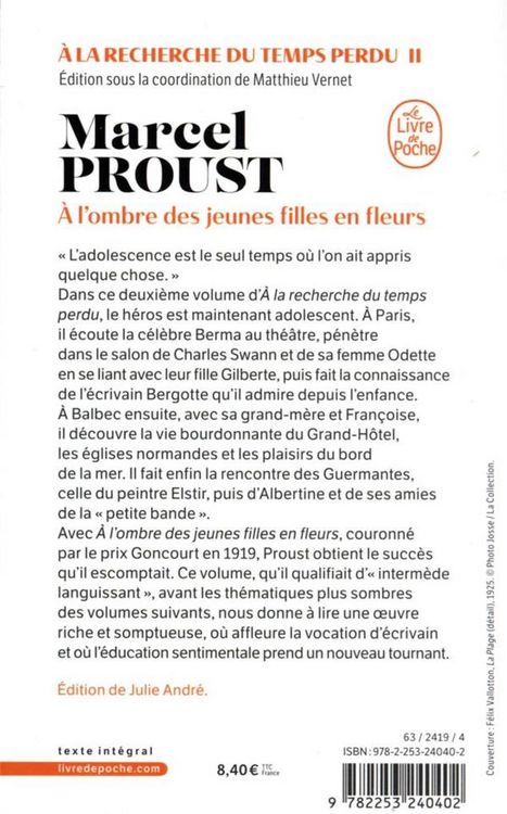 Produktbild: A l'ombre des jeunes filles en fleurs