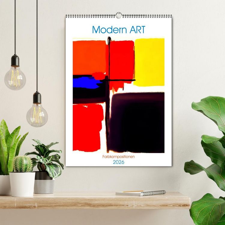 Produktbild: Modern ART Farbkompositionen (Wandkalender 2026 DIN A2 hoch), CALVENDO Monatskalender